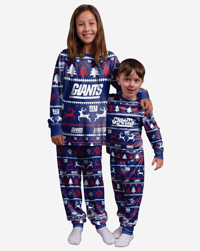 New York Giants Youth Family Holiday Pyjamas FOCO 4 - FOCO.com | UK & IRE