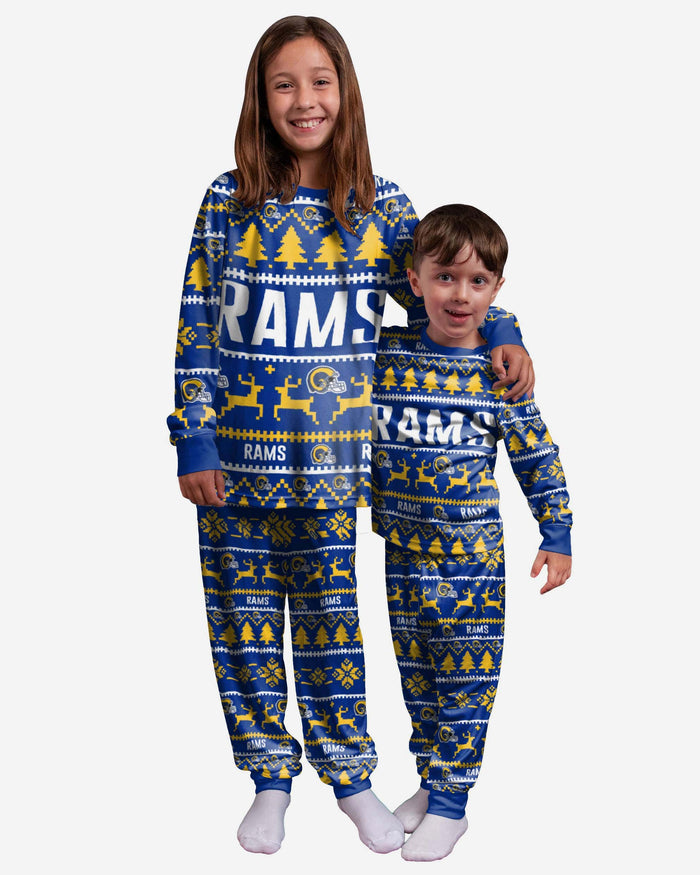 Los Angeles Rams Youth Family Holiday Pyjamas FOCO 4 - FOCO.com | UK & IRE