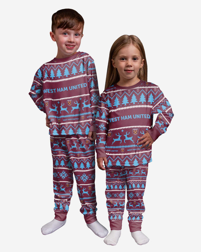 West Ham United FC Toddler Family Holiday Pyjamas FOCO 2Y - FOCO.com | UK & IRE