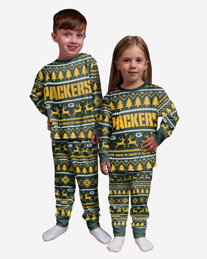 Green Bay Packers Toddler Family Holiday Pyjamas FOCO 2Y - FOCO.com | UK & IRE