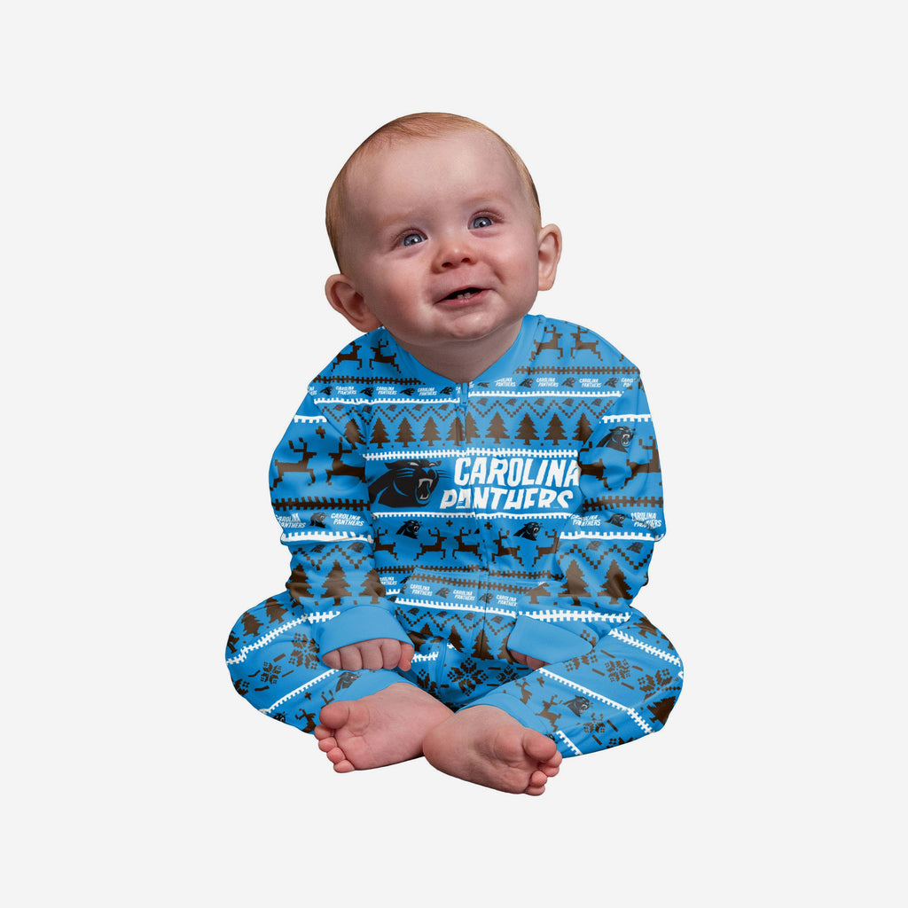 Carolina Panthers Infant Family Holiday Pyjamas FOCO 12M - FOCO.com | UK & IRE