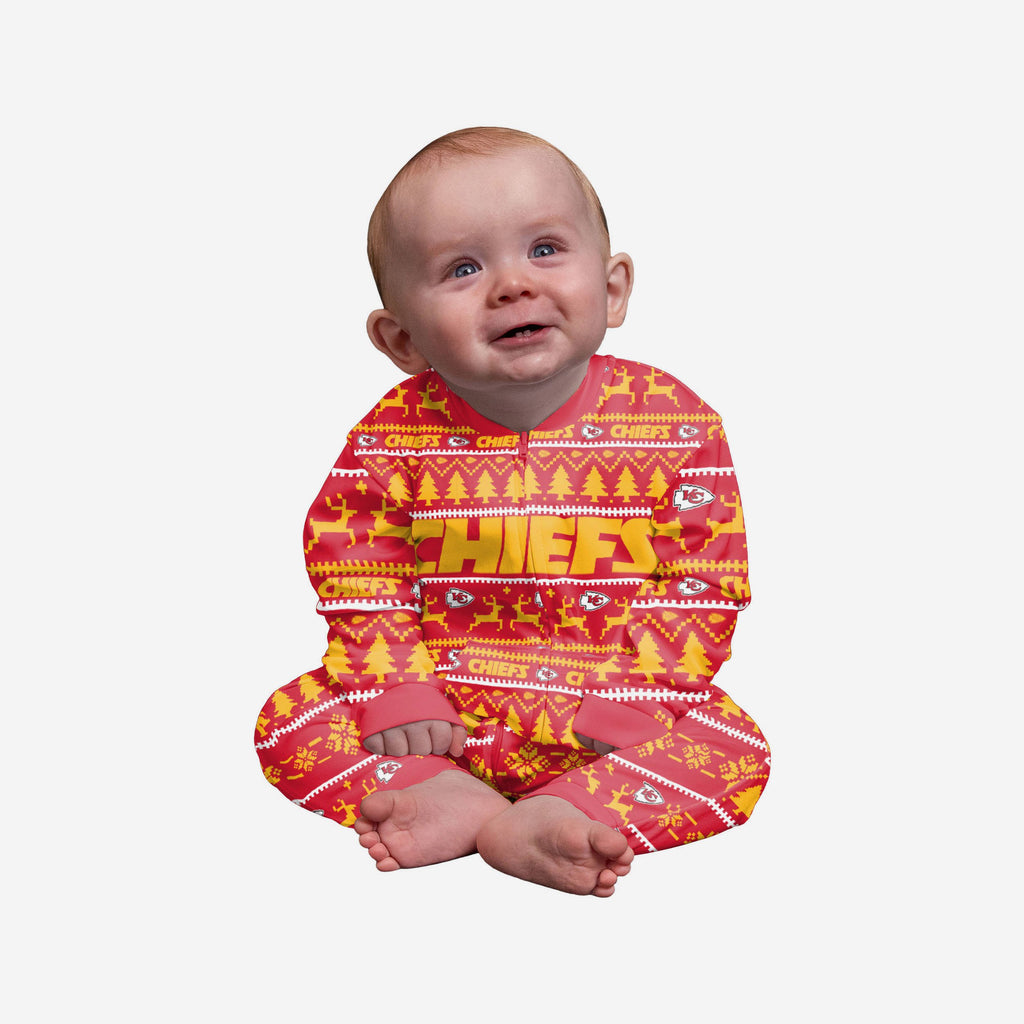 Kansas City Chiefs Infant Family Holiday Pyjamas FOCO 12M - FOCO.com | UK & IRE