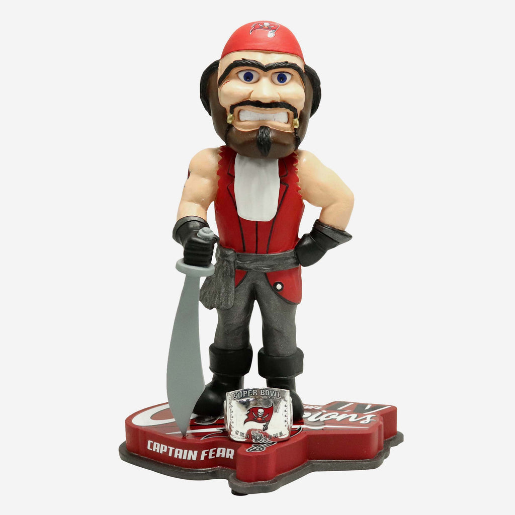 Captain Fear Tampa Bay Buccaneers Super Bowl LV Champions Mascot Bobblehead FOCO - FOCO.com | UK & IRE