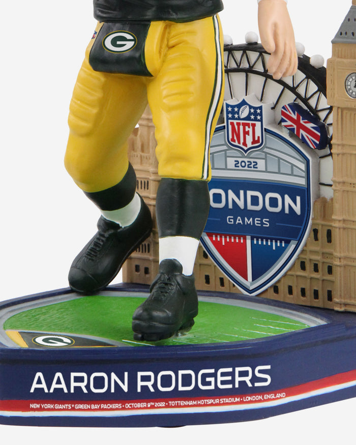 Aaron Rodgers Green Bay Packers 2022 International Game Bobblehead FOCO - FOCO.com | UK & IRE