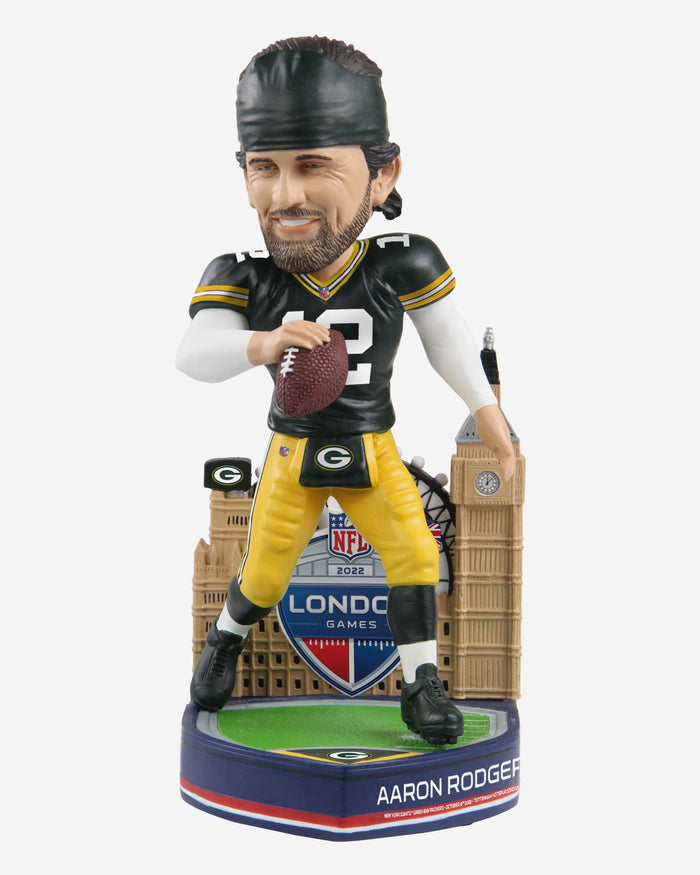 Aaron Rodgers Green Bay Packers 2022 International Game Bobblehead FOCO - FOCO.com | UK & IRE