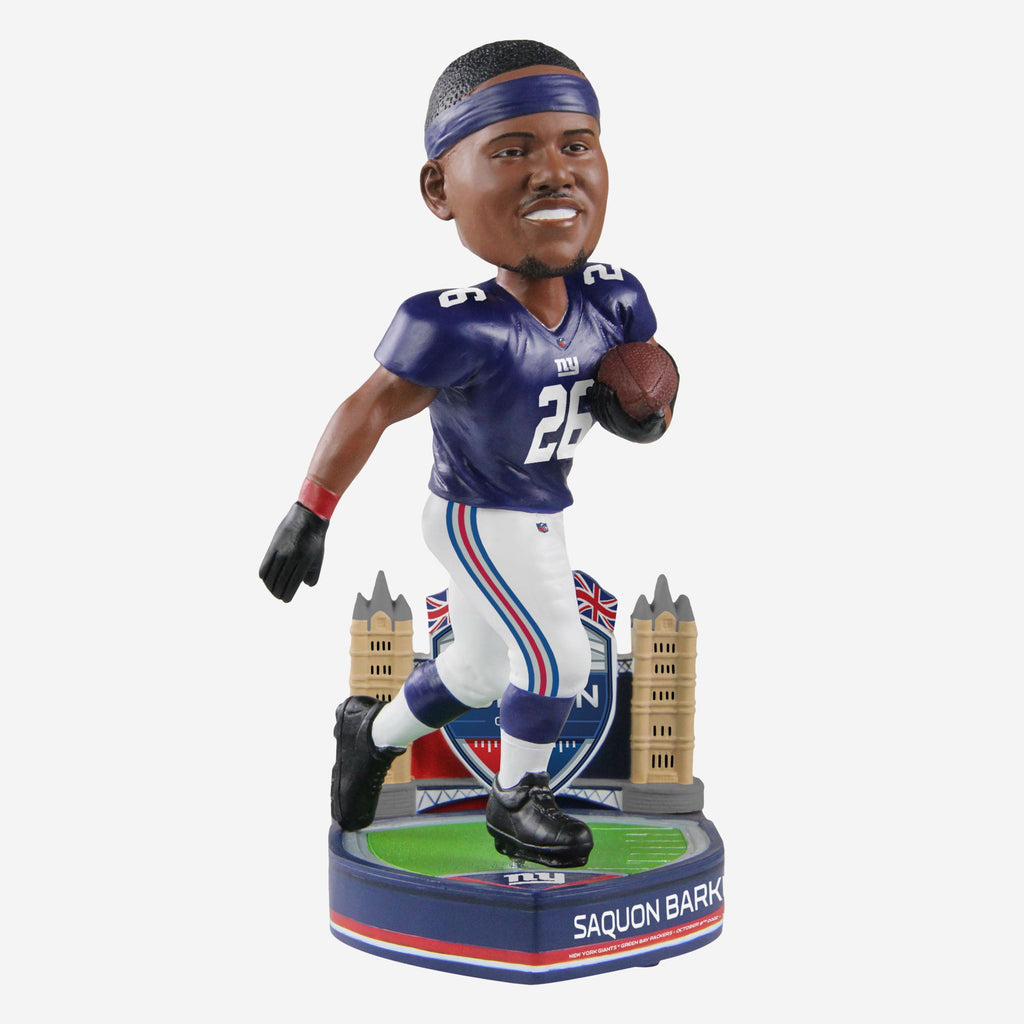 Saquon Barkley New York Giants 2022 International Game Bobblehead FOCO - FOCO.com | UK & IRE