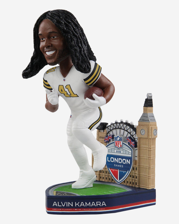 Alvin Kamara New Orleans Saints 2022 International Game Bobblehead FOCO - FOCO.com | UK & IRE