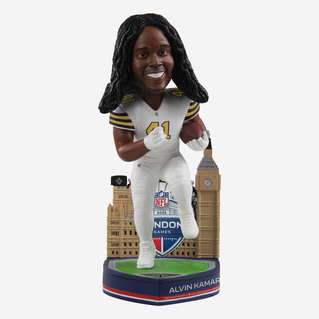 Alvin Kamara New Orleans Saints 2022 International Game Bobblehead FOCO - FOCO.com | UK & IRE