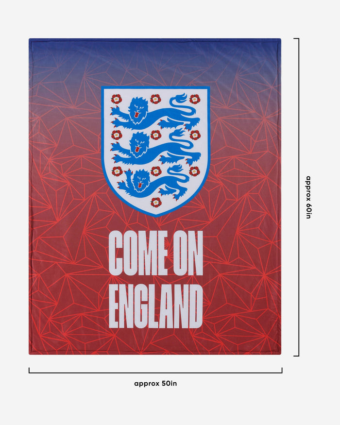England Slogan Sherpa Plush Throw Blanket FOCO - FOCO.com | UK & IRE