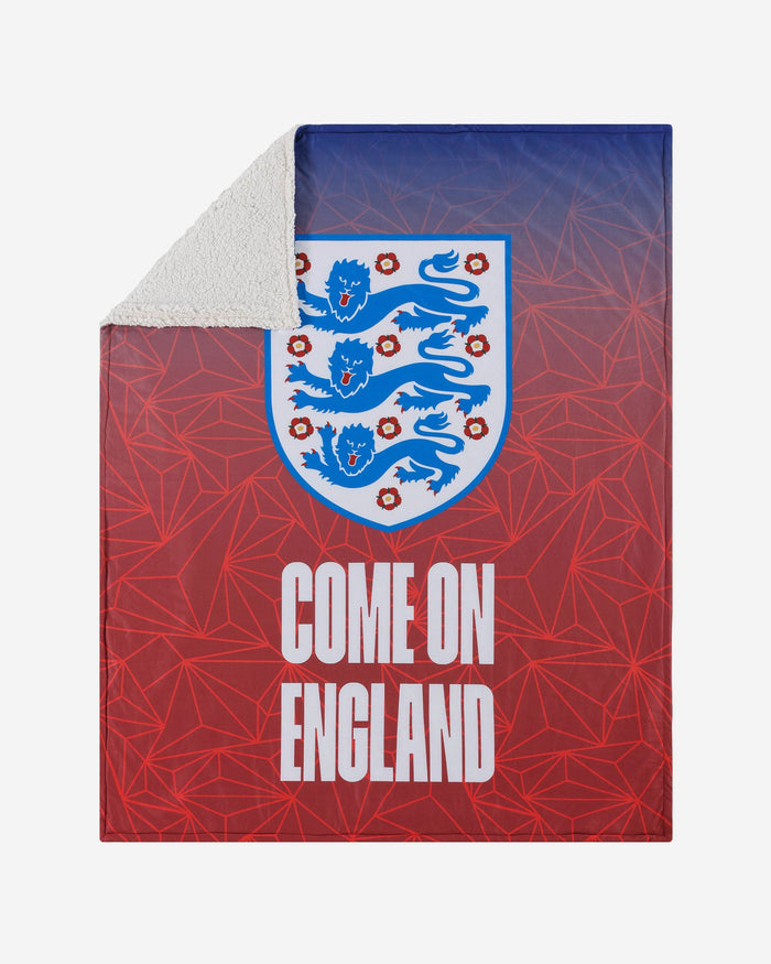 England Slogan Sherpa Plush Throw Blanket FOCO - FOCO.com | UK & IRE