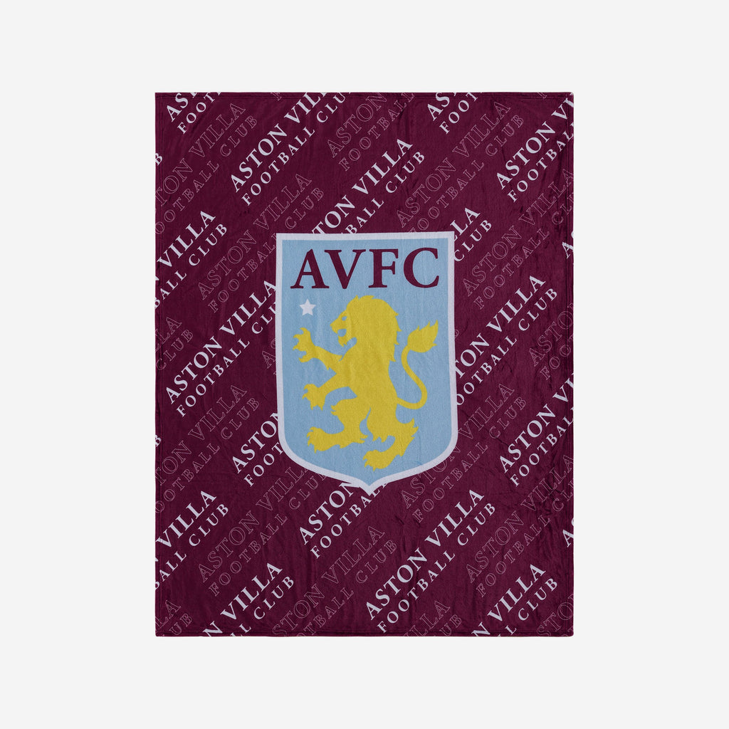 Aston Villa FC Original Supreme Slumber Plush Throw Blanket FOCO - FOCO.com | UK & IRE