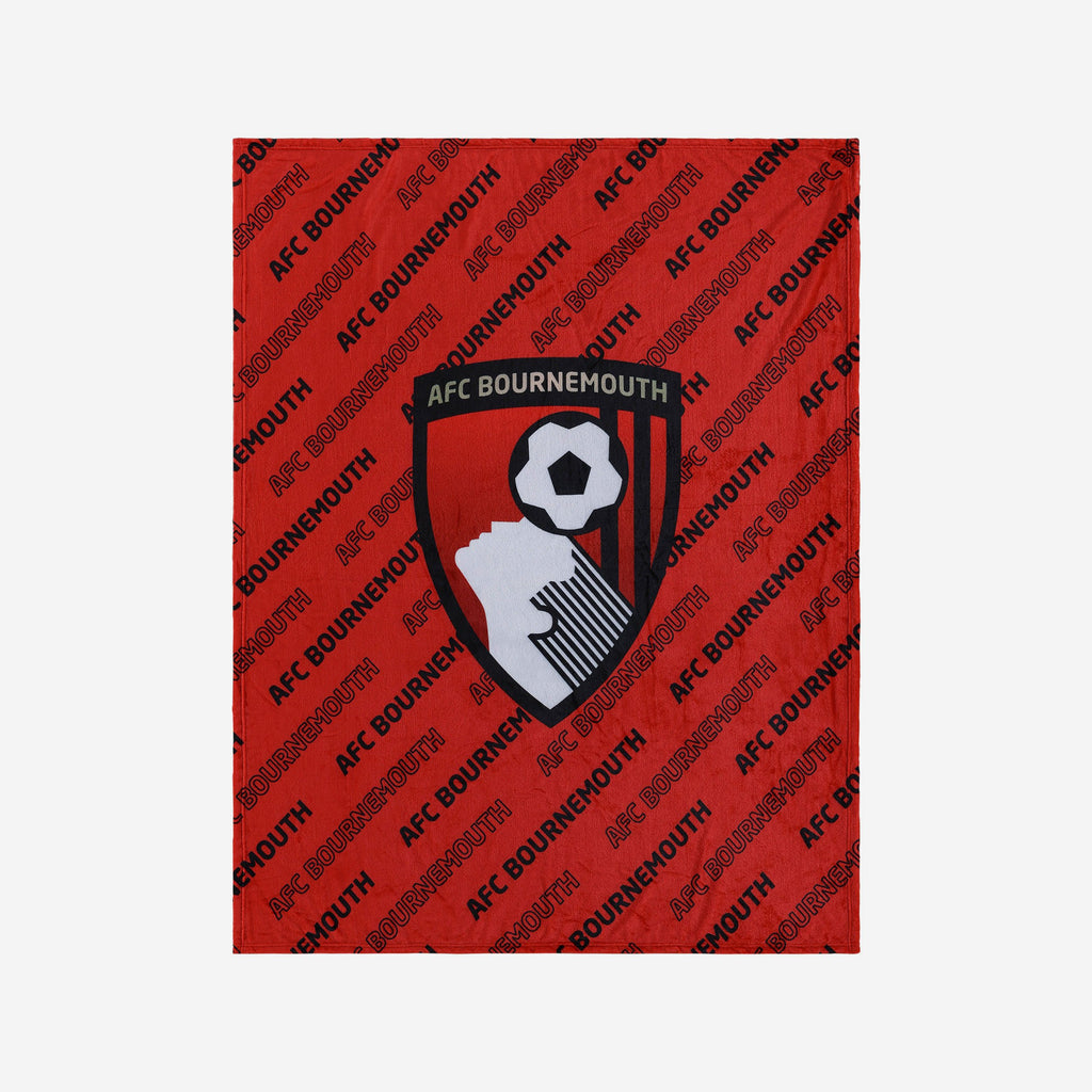 AFC Bournemouth Supreme Slumber Plush Throw Blanket FOCO - FOCO.com | UK & IRE
