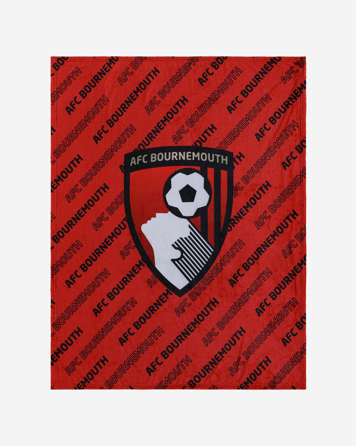AFC Bournemouth Supreme Slumber Plush Throw Blanket FOCO - FOCO.com | UK & IRE