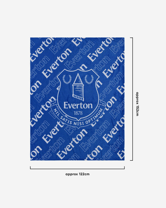 Everton FC Supreme Slumber Plush Throw Blanket FOCO - FOCO.com | UK & IRE