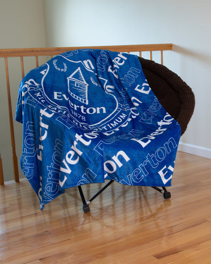 Everton FC Supreme Slumber Plush Throw Blanket FOCO - FOCO.com | UK & IRE