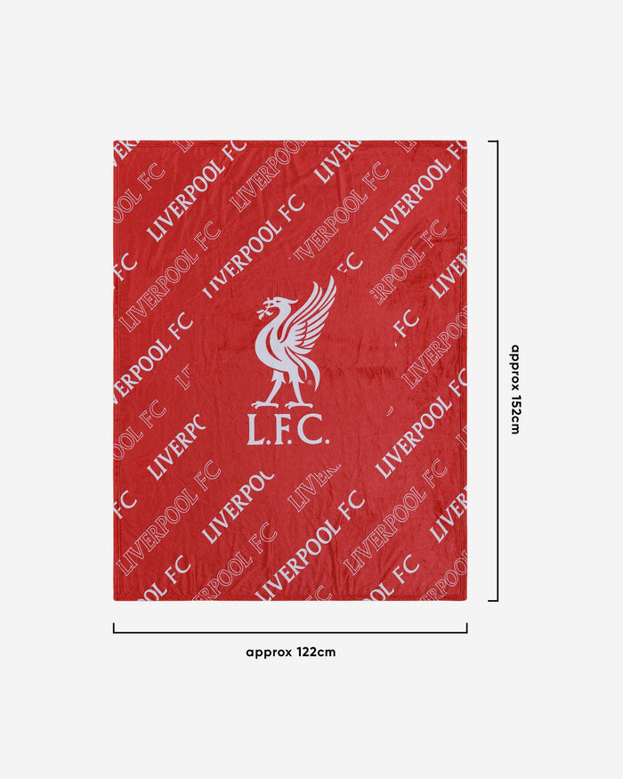 Liverpool FC Supreme Slumber Plush Throw Blanket FOCO - FOCO.com | UK & IRE