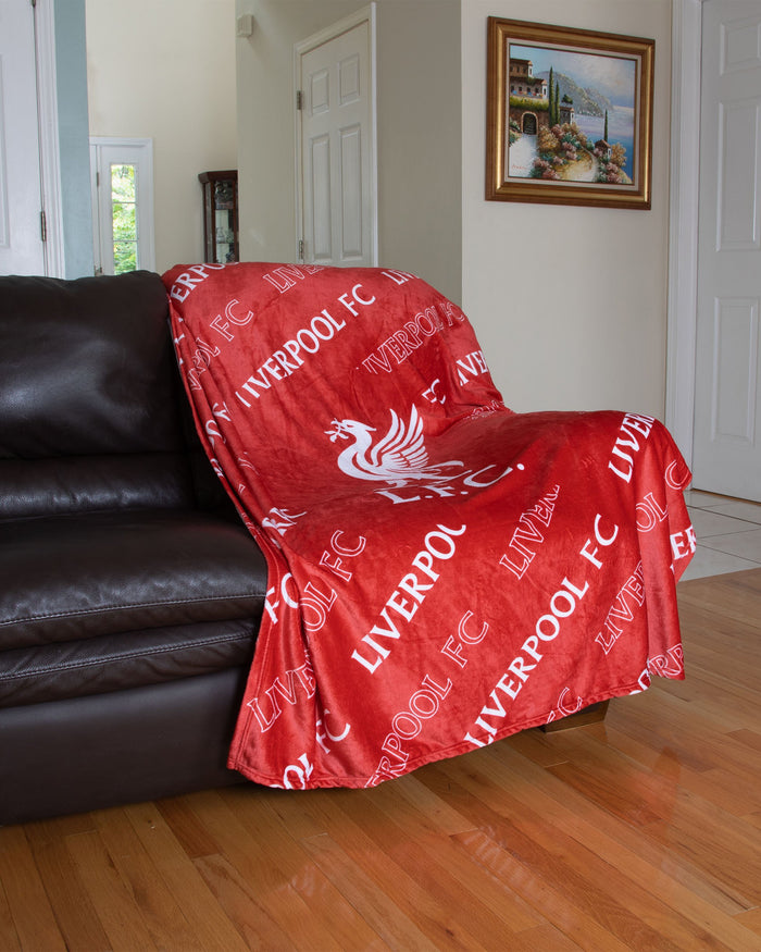 Liverpool FC Supreme Slumber Plush Throw Blanket FOCO - FOCO.com | UK & IRE