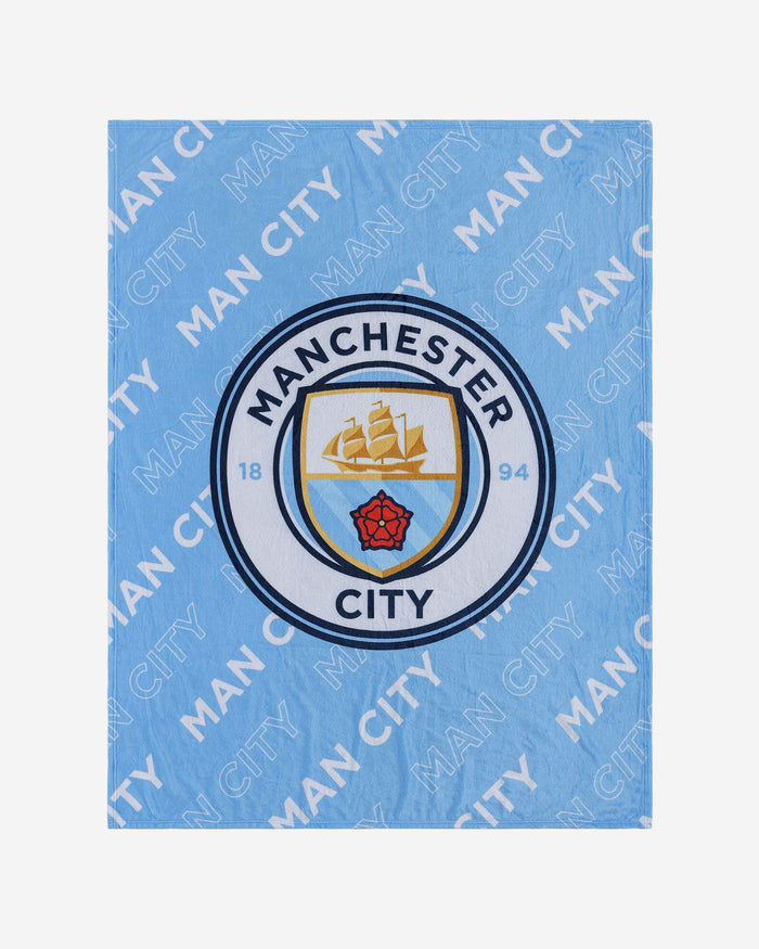 Manchester City FC Supreme Slumber Plush Throw Blanket FOCO - FOCO.com | UK & IRE