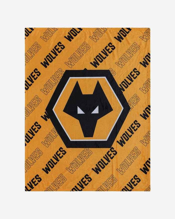 Wolverhampton Wanderers FC Supreme Slumber Plush Throw Blanket FOCO - FOCO.com | UK & IRE
