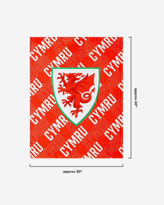 Wales Supreme Slumber Plush Throw Blanket FOCO - FOCO.com | UK & IRE