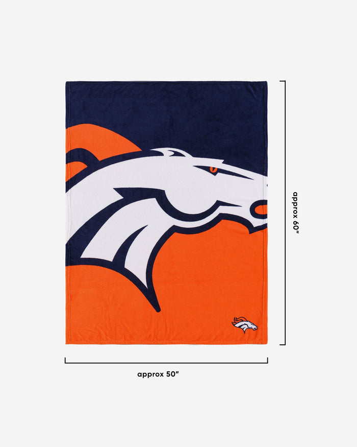 Denver Broncos Supreme Slumber Plush Throw Blanket FOCO - FOCO.com | UK & IRE