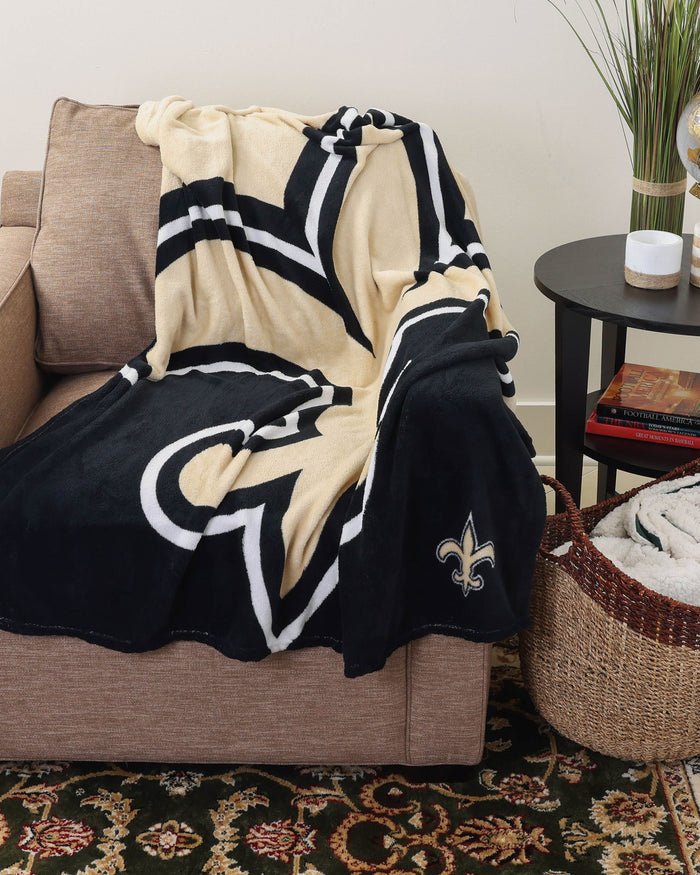 New Orleans Saints Supreme Slumber Plush Throw Blanket FOCO - FOCO.com | UK & IRE