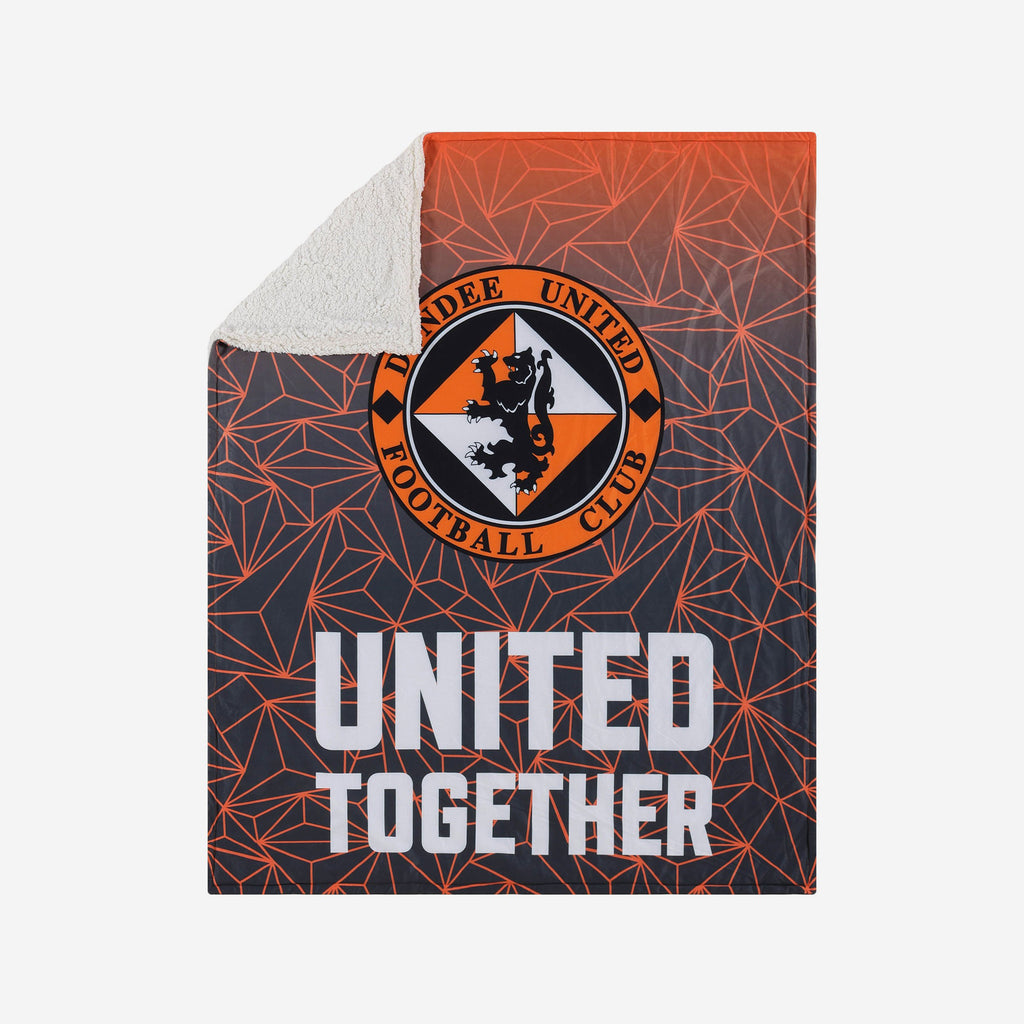 Dundee United FC Slogan Sherpa Plush Throw Blanket FOCO - FOCO.com | UK & IRE