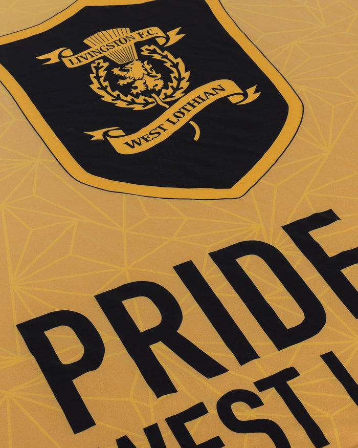 Livingston FC Slogan Sherpa Plush Throw Blanket FOCO - FOCO.com | UK & IRE