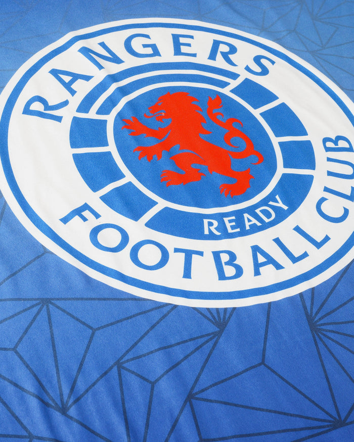 Rangers FC Slogan Sherpa Plush Throw Blanket FOCO - FOCO.com | UK & IRE