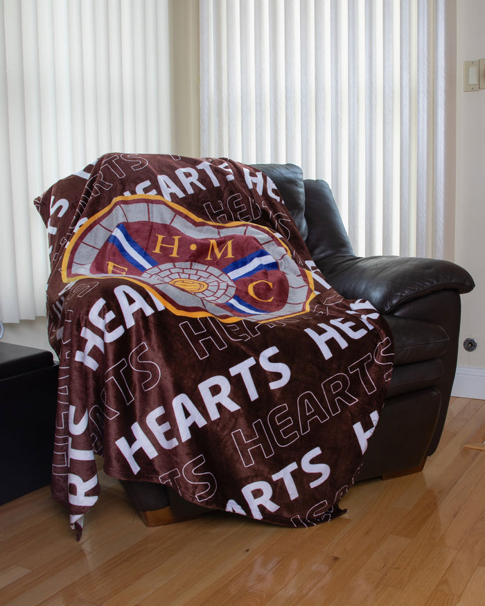 Heart Of Midlothian FC Supreme Slumber Plush Throw Blanket FOCO - FOCO.com | UK & IRE