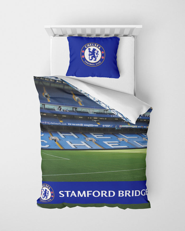 Chelsea FC Stadium Digital Print Single Duvet FOCO - FOCO.com | UK & IRE