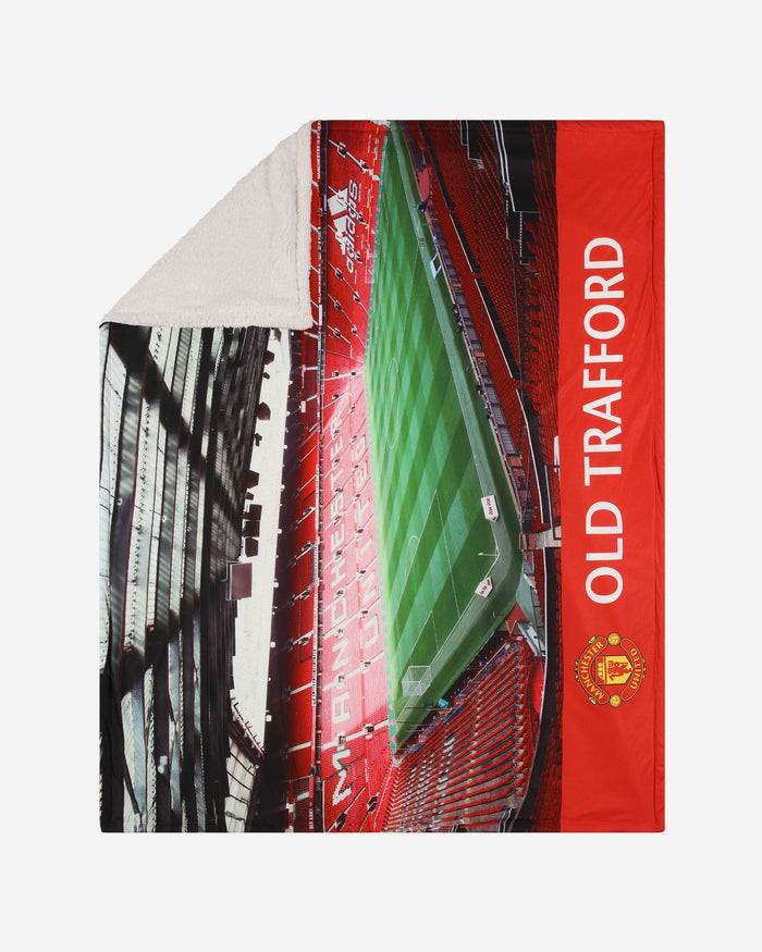 Manchester United FC Stadium Digital Print Blanket FOCO - FOCO.com | UK & IRE