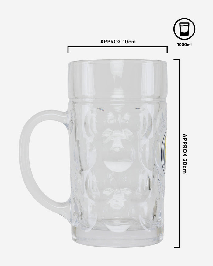 Scotland 1000ml Dimple Stein Glass FOCO - FOCO.com | UK & IRE