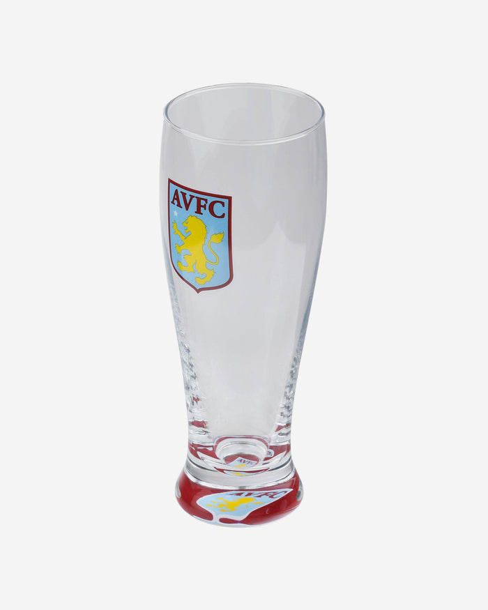 Aston Villa FC Crest On Base Glass FOCO - FOCO.com | UK & IRE