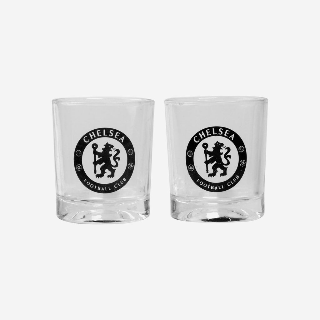Chelsea FC 2 Pack Whiskey Glasses FOCO - FOCO.com | UK & IRE