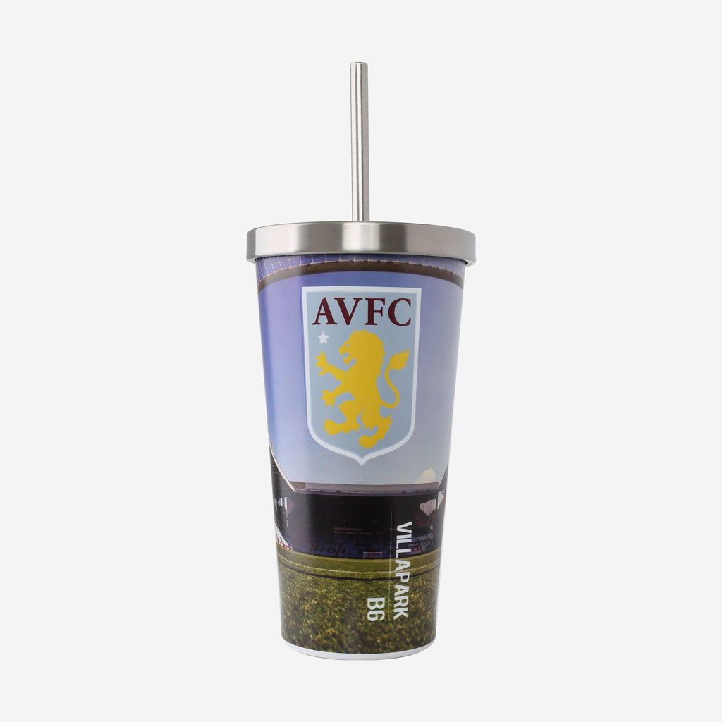 Aston Villa FC Digital Print Stadium Cup And Straw FOCO - FOCO.com | UK & IRE
