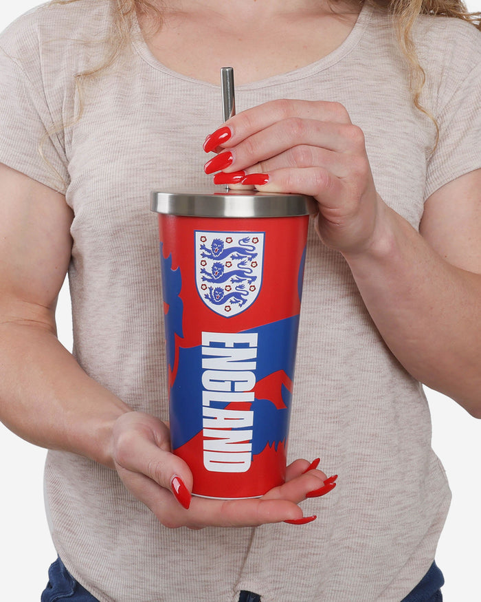 England Digital Print Cup And Straw FOCO - FOCO.com | UK & IRE