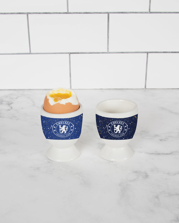 Chelsea FC 2 Pack Paint Splatter Egg Cup FOCO - FOCO.com | UK & IRE