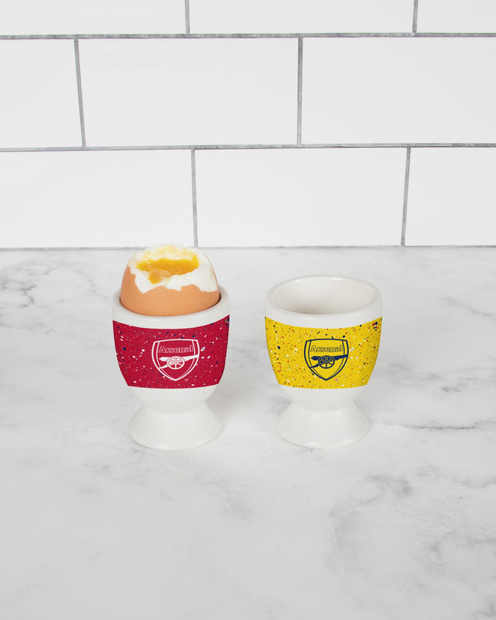 Arsenal FC 2 Pack Paint Splatter Egg Cup FOCO - FOCO.com | UK & IRE