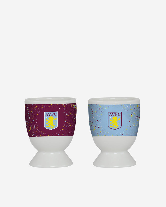 Aston Villa FC 2 Pack Paint Splatter Egg Cup FOCO - FOCO.com | UK & IRE
