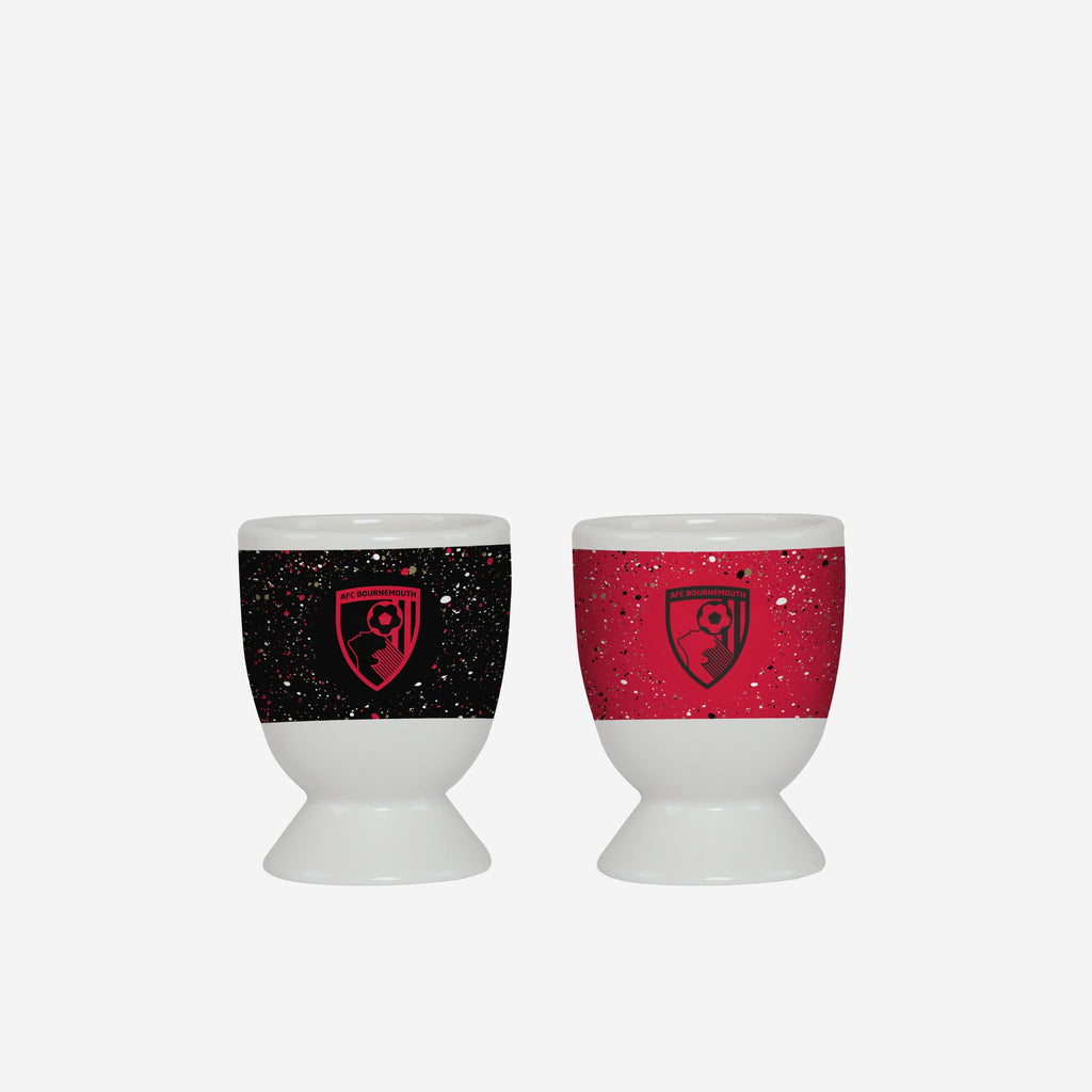 AFC Bournemouth 2 Pack Paint Splatter Egg Cup FOCO - FOCO.com | UK & IRE