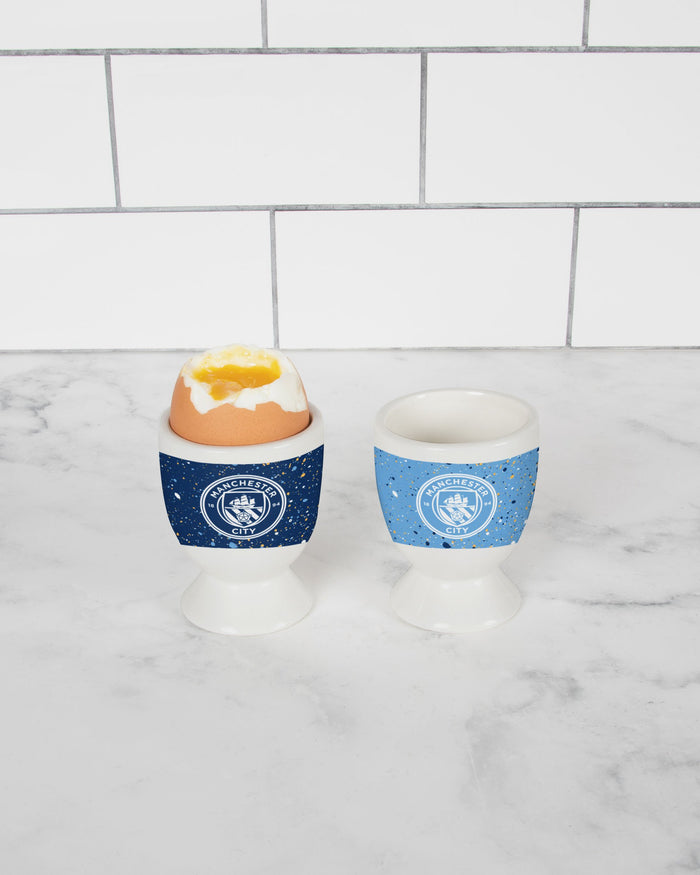 Manchester City FC 2 Pack Paint Splatter Egg Cup FOCO - FOCO.com | UK & IRE