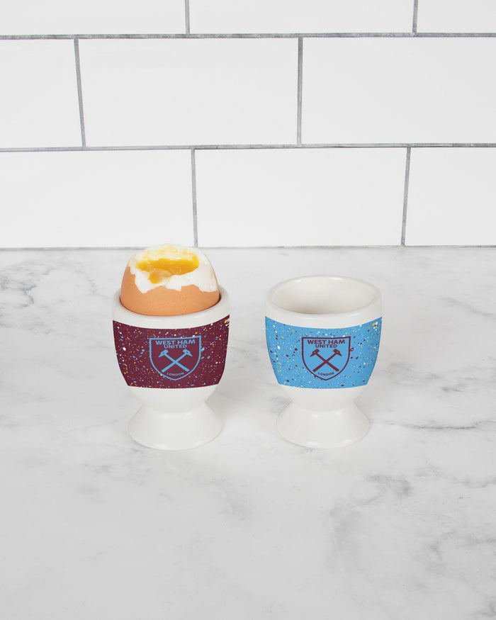 West Ham United FC 2 Pack Paint Splatter Egg Cup FOCO - FOCO.com | UK & IRE