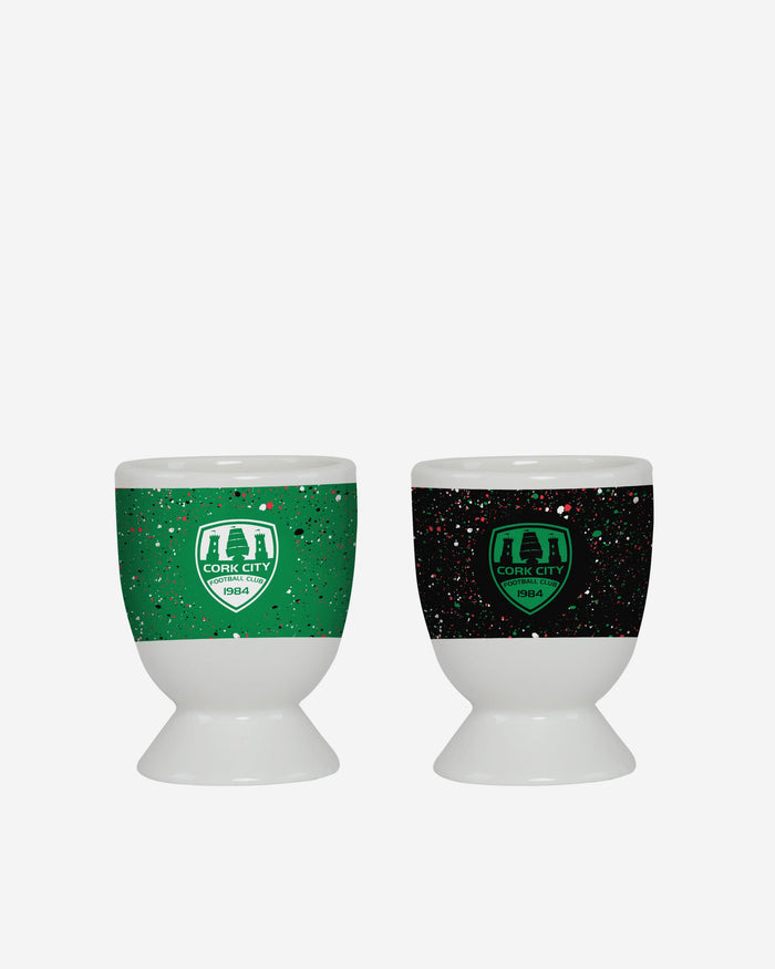 Cork City FC 2 Pack Paint Splatter Egg Cup FOCO - FOCO.com | UK & IRE