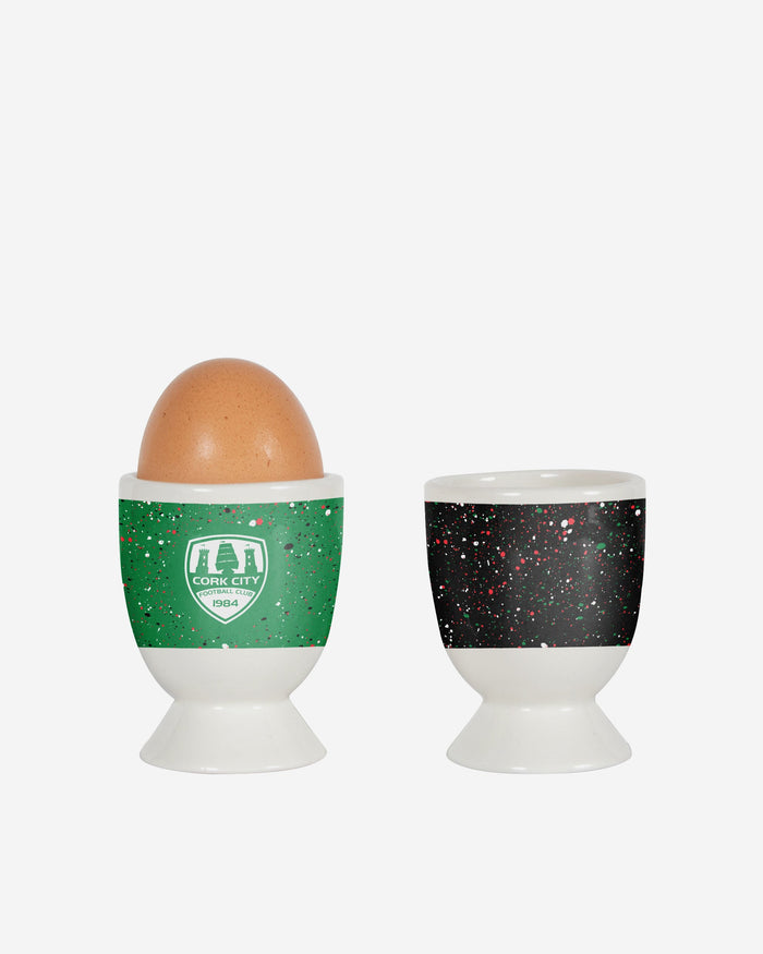 Cork City FC 2 Pack Paint Splatter Egg Cup FOCO - FOCO.com | UK & IRE
