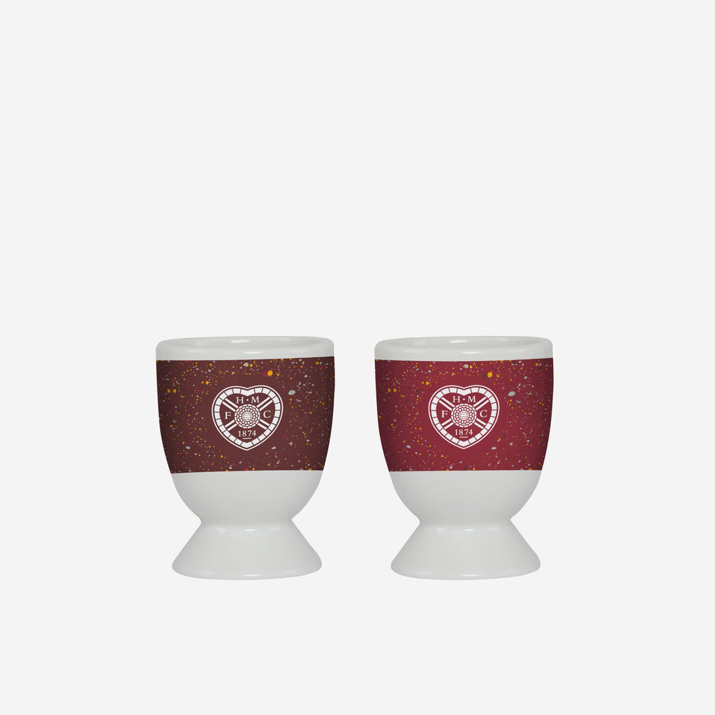 Heart Of Midlothian FC 2 Pack Paint Splatter Egg Cup FOCO - FOCO.com | UK & IRE