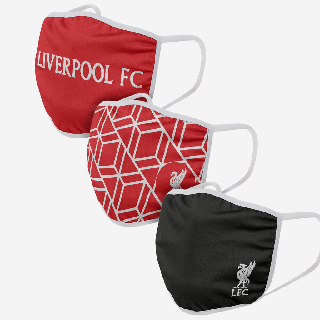Liverpool FC Printed 3 Pack Face Cover FOCO - FOCO.com | UK & IRE