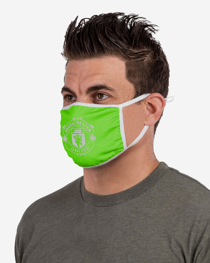Manchester United FC Green Neon Reflective Face Cover FOCO - FOCO.com | UK & IRE