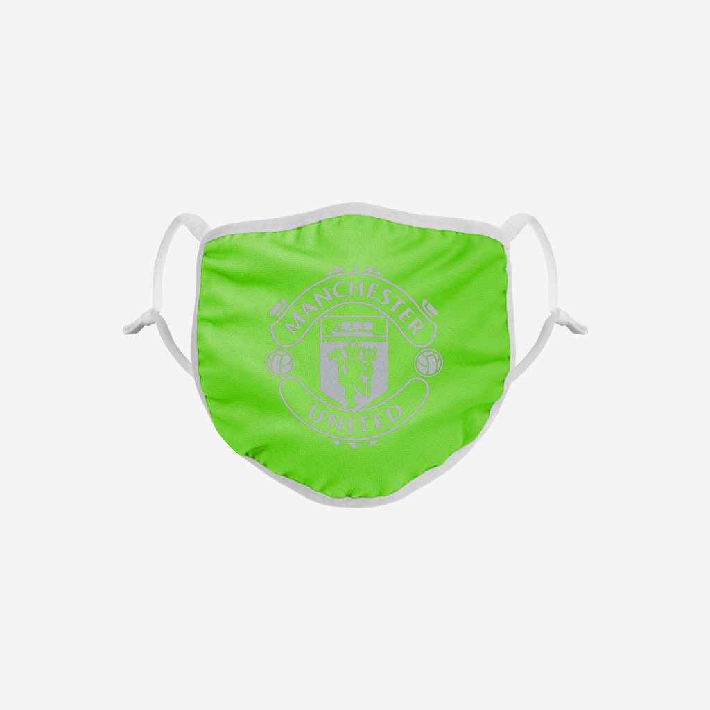 Manchester United FC Green Neon Reflective Face Cover FOCO - FOCO.com | UK & IRE