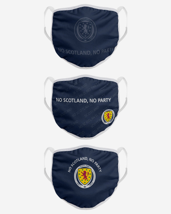 No Scotland No Party Adjustable 3 Pack Face Cover FOCO - FOCO.com | UK & IRE